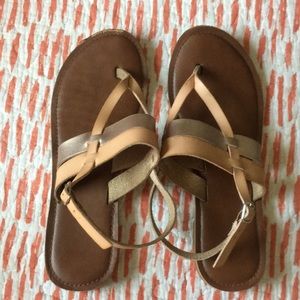 Tan sandals